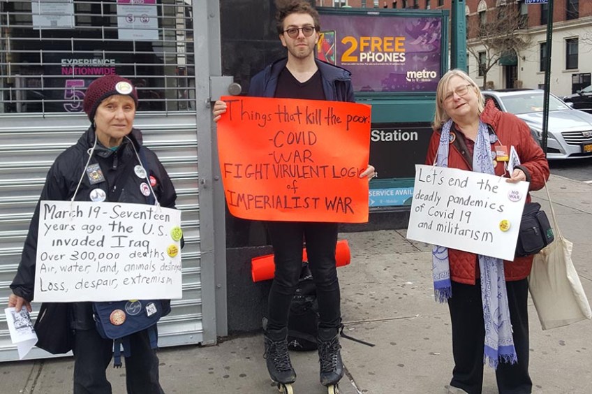 Washington Heights vigil against Iraq War